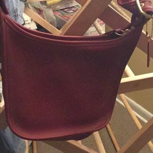 Coach purse. Red with shoulder strap. NWT
